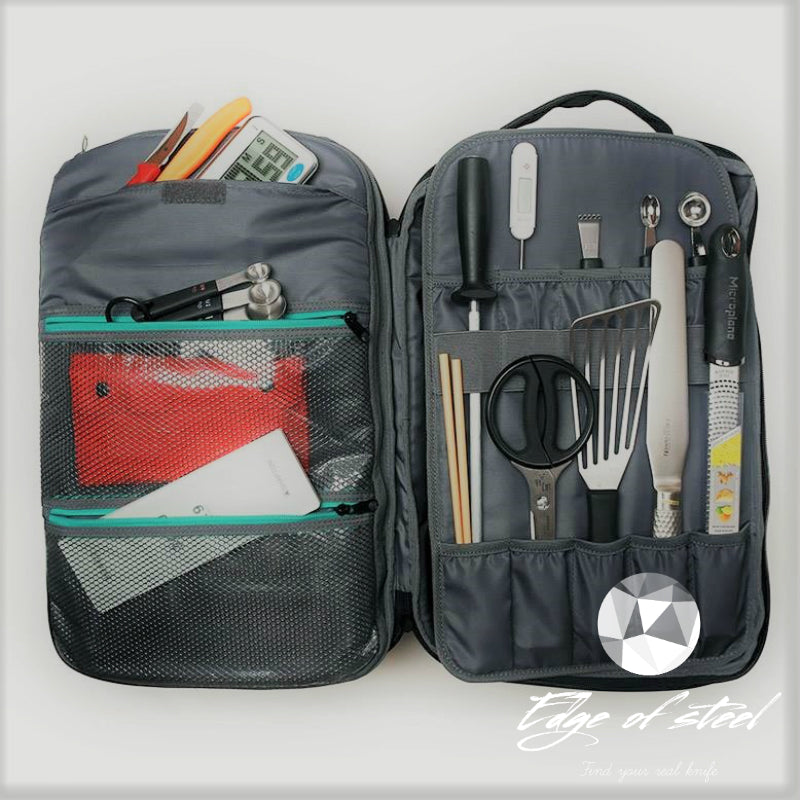 chefcase, chef backpack, backpack, knife bag, knife roll, edgeofsteel, kitchen knives for chefs, Australia, Brisbane
