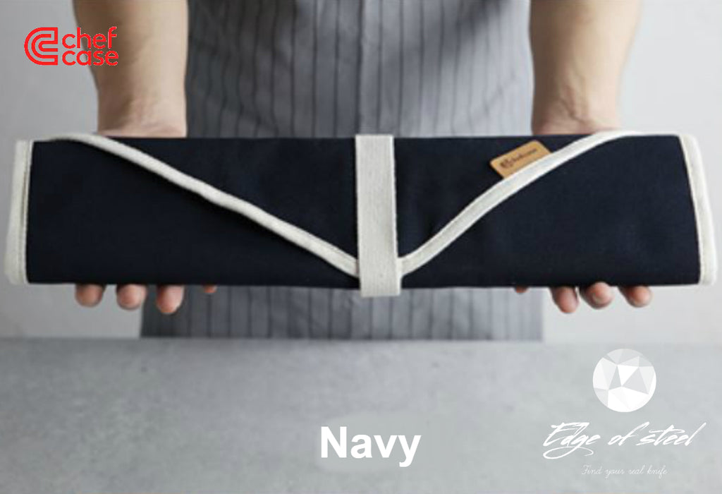 chefcase, kniferoll, knifebag, edgeofsteel, canvas, Navy
