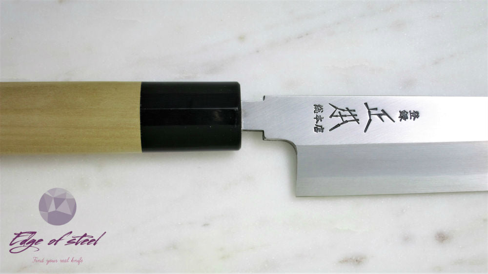 Masamoto, Hongasumi, blue paper steel, Yanagiba, sashimi knife, Japanese knives, 240mm, kitchen knives brisbane, kitchen knives australia