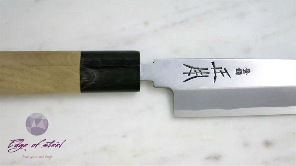 Masamoto, Kasumi, white paper steel, Yanagiba, sashimi knife, Japanese knives, 240mm, kitchen knives brisbane, kitchen knives australia