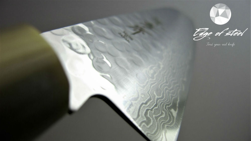 Sakai Takayuki, Damascus, Layered steel, hammered, Santoku, Japanese knife, 180mm, kitchen knives brisbane, kitchen knives australia